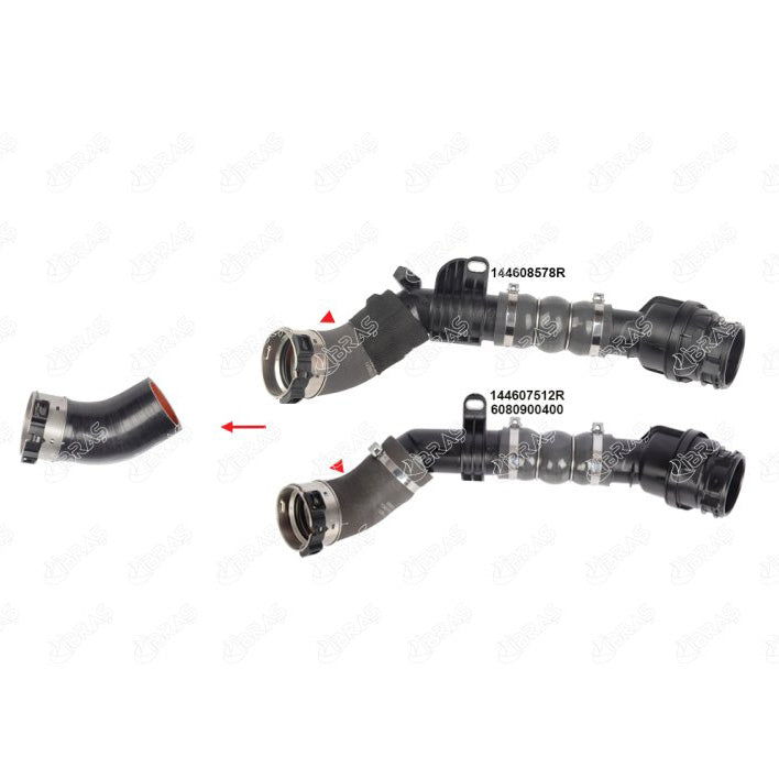 Dacia Dokker Duster Logan Sandero Renault Clio Kangoo Megane Mercedes-Benz Citan Turbo Hortumu 144607512R 6080900400