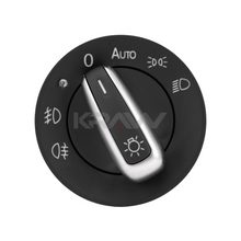 Görseli Galeri görüntüleyiciye yükleyin, Volkswagen Golf 6 Passat Far Ayar Düğmesi Krom Auto Sensörlü