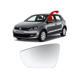 Volkswagen Polo Ayna Camı Dış Dikiz Sol 6R0857521F