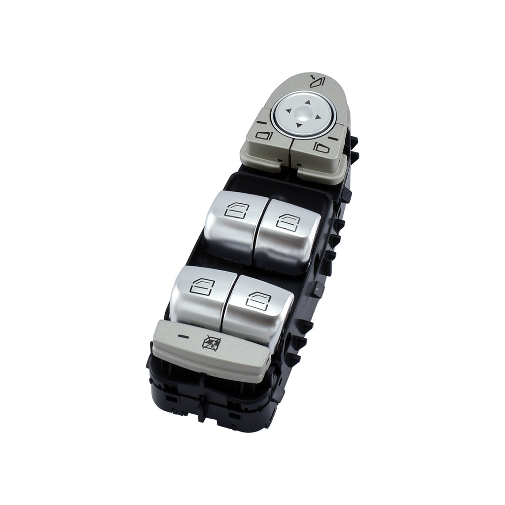 Mercedes-Benz W213 W222 Cam & Ayna Ayar Düğmesi Seti Sol Beyaz Işık Siyah 9051 A2139054803